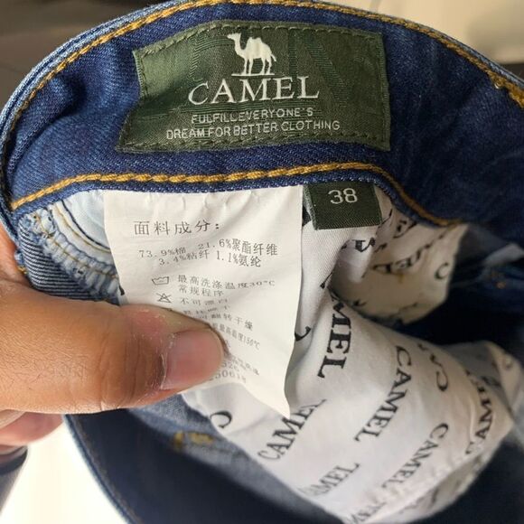 Camel Slim Straight Leg Jeans Medium Blue Wash - Picture 5 of 5